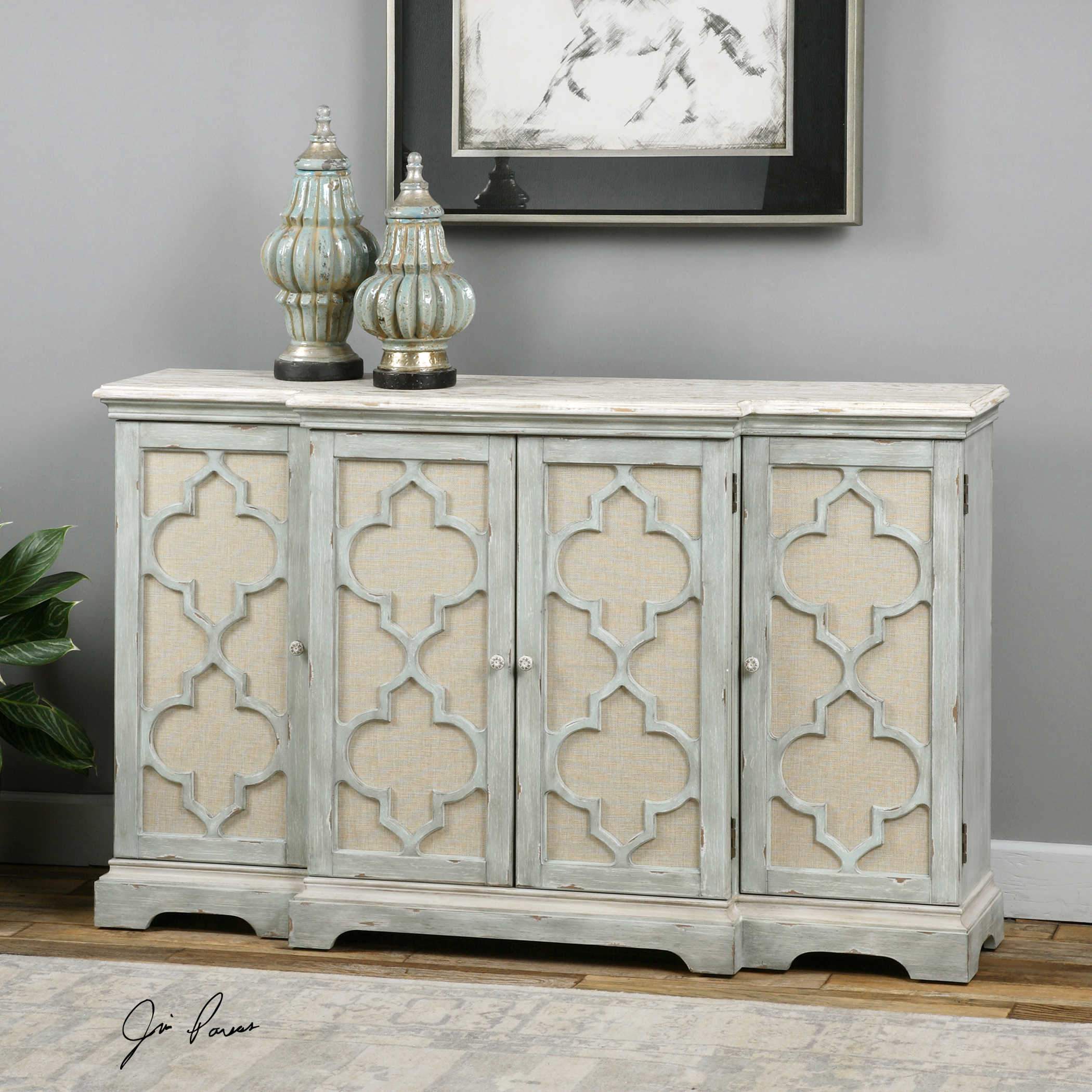 Uttermost Home Motor Freight - Rate to be Quoted Uttermost Sophie 4 Door Cabinet