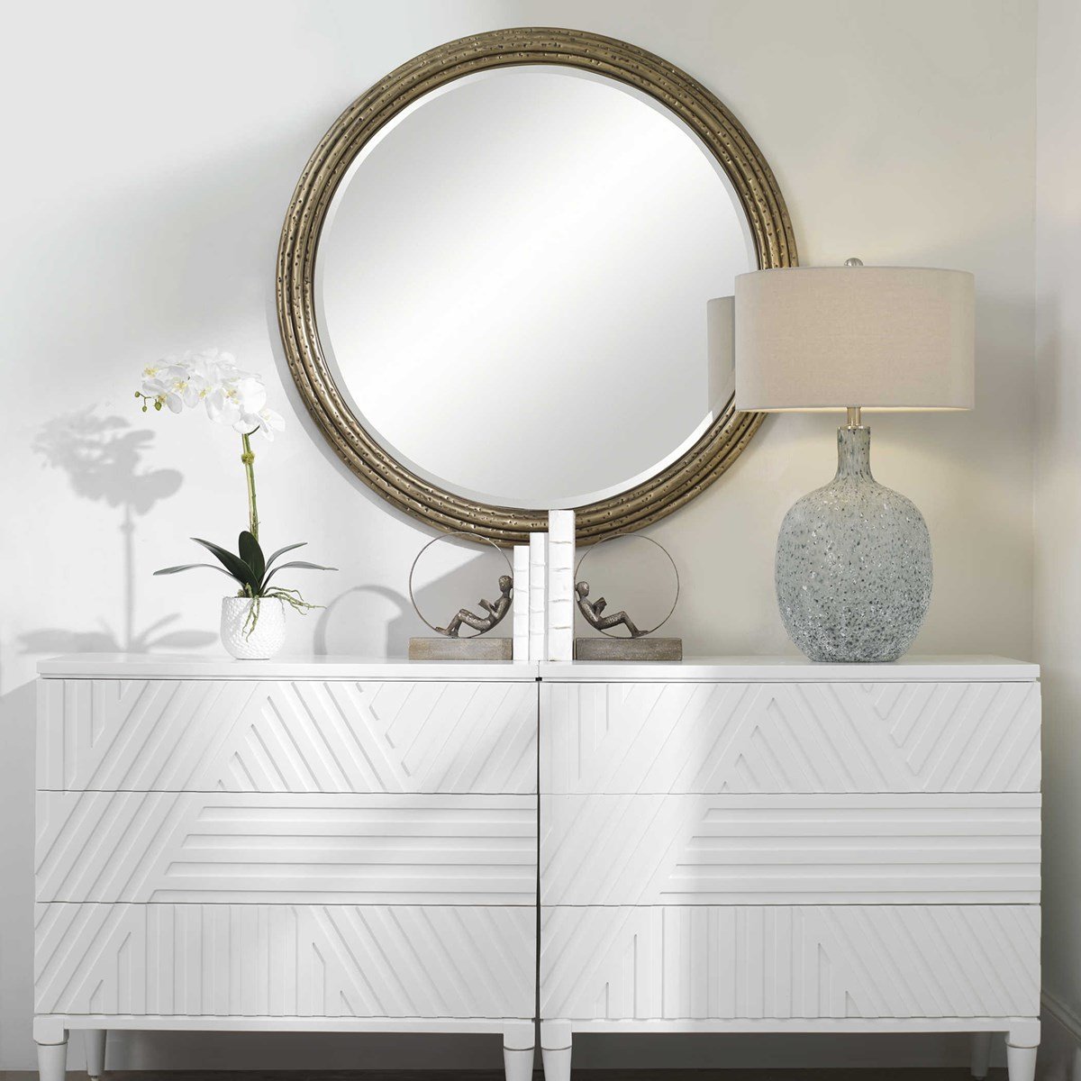 Uttermost Home Oversized Uttermost Spera Round Mirror