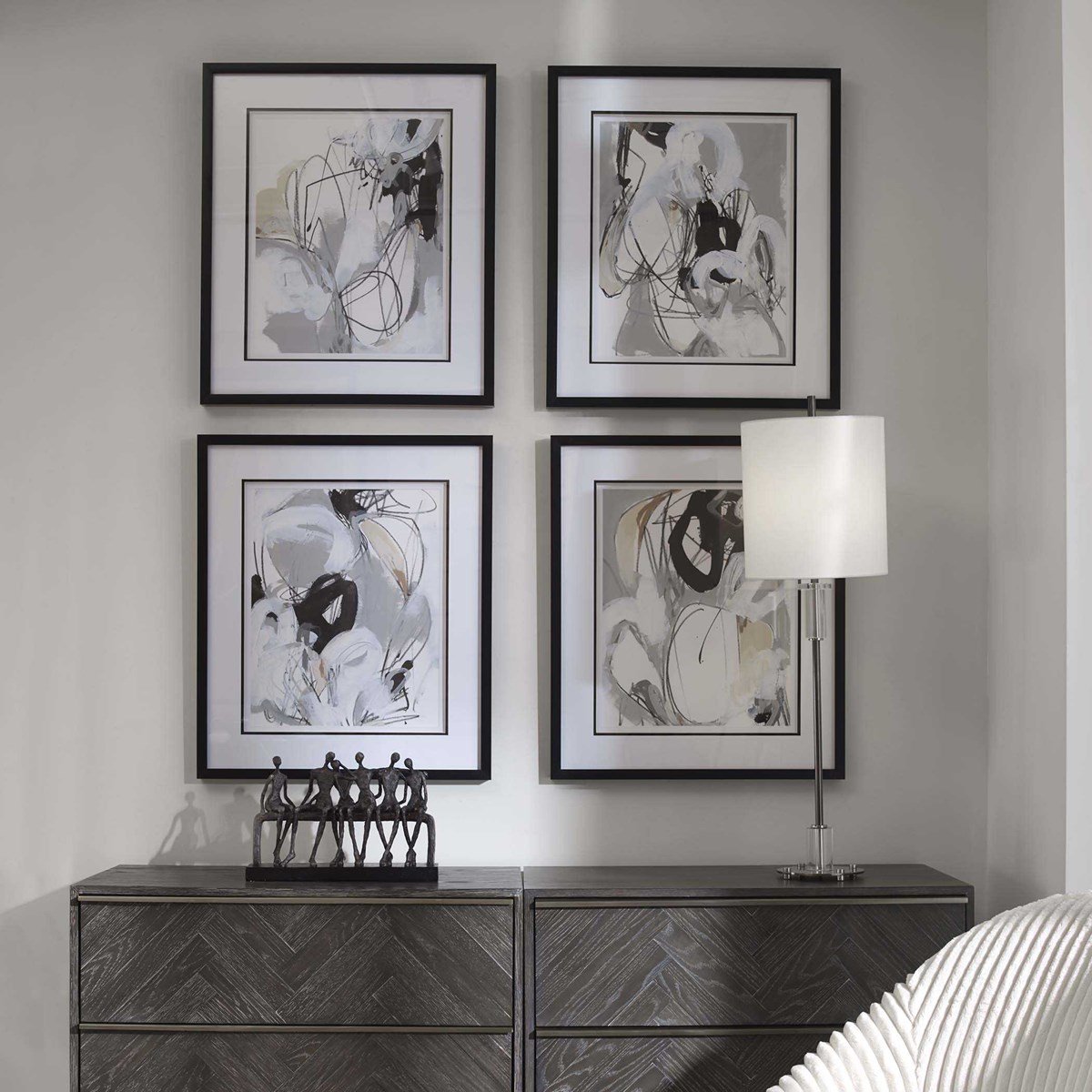Uttermost Home Uttermost Tangled Threads Framed Prints, S/4