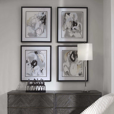 Uttermost Home Uttermost Tangled Threads Framed Prints, S/4