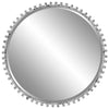 Uttermost Home Decor Uttermost Taza Antique White Round Mirror