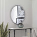 Uttermost Home Decor Uttermost Taza Antique White Round Mirror