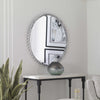 Uttermost Home Decor Uttermost Taza Antique White Round Mirror