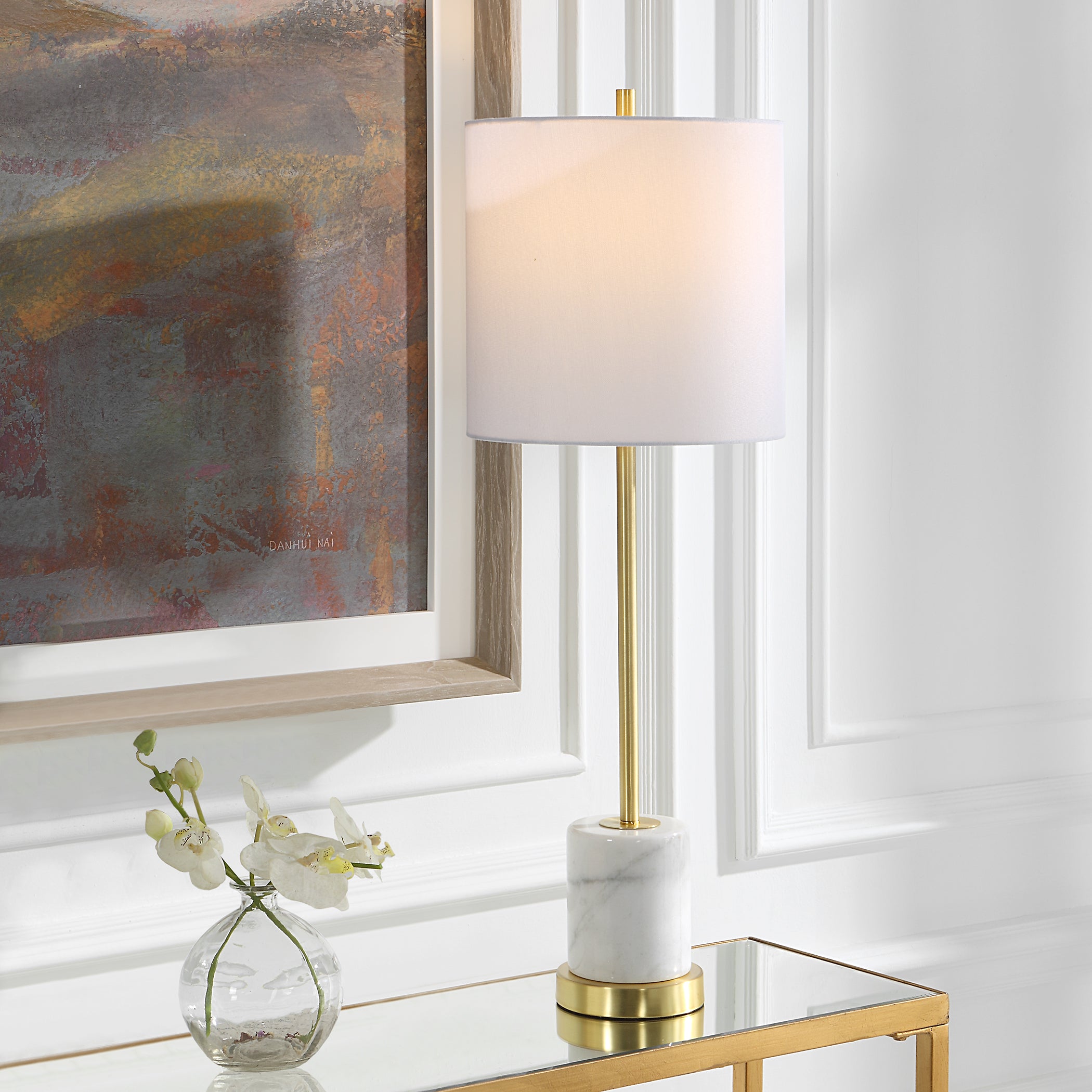 Uttermost Lighting Uttermost Turret Gold Buffet Lamp