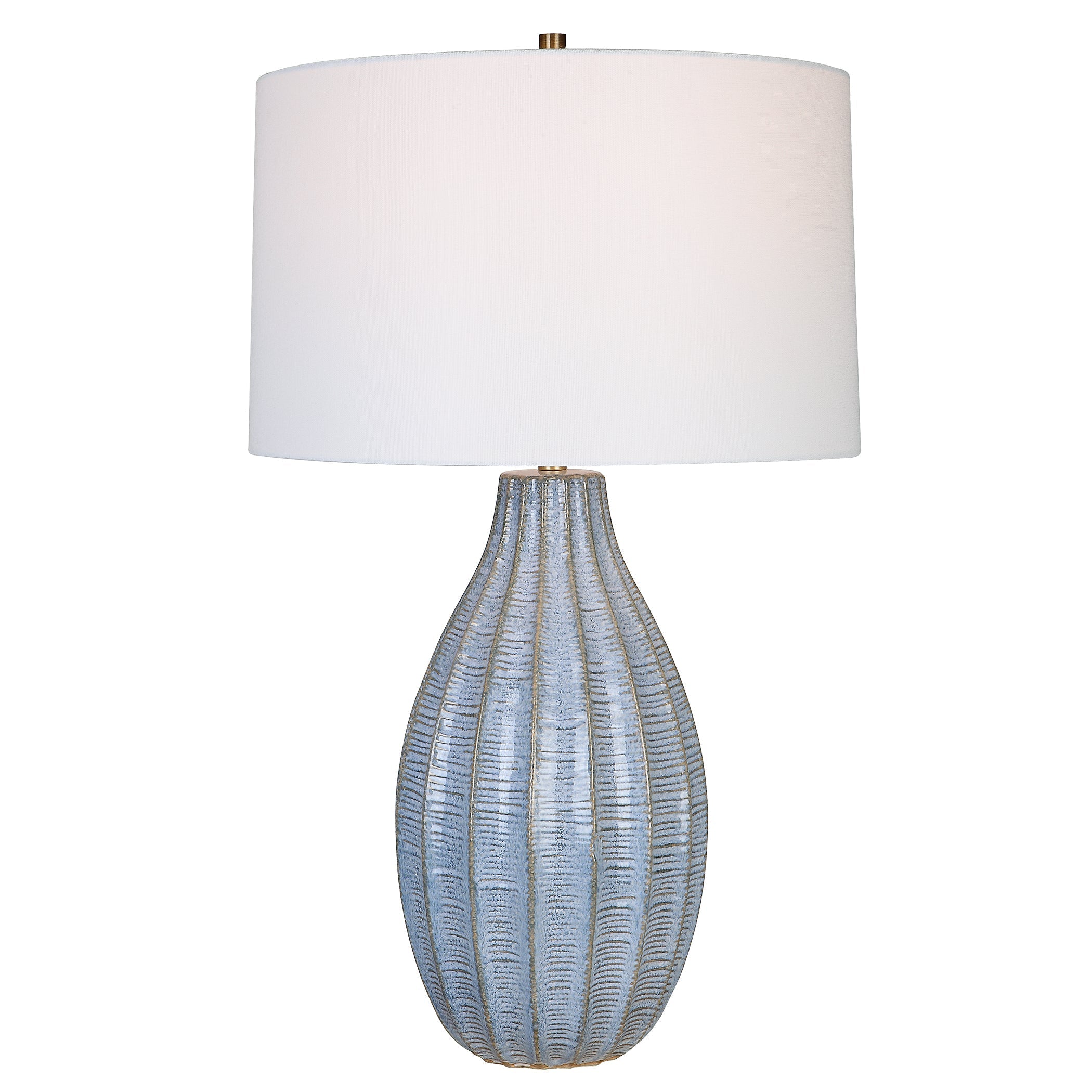 Uttermost Lighting Uttermost Veston Blue Glaze Table Lamp