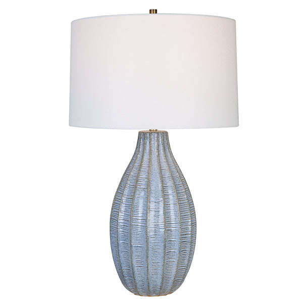 Uttermost Lighting Uttermost Veston Blue Glaze Table Lamp