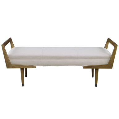 Uttermost Furniture Uttermost Waylon Bench, Ivory