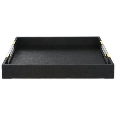 Uttermost Home Decor Uttermost Wessex Black Shagreen Tray