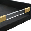 Uttermost Home Decor Uttermost Wessex Black Shagreen Tray