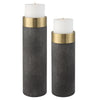 Uttermost Home Decor Uttermost Wessex Gray Candleholders, S/2