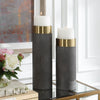 Uttermost Home Decor Uttermost Wessex Gray Candleholders, S/2