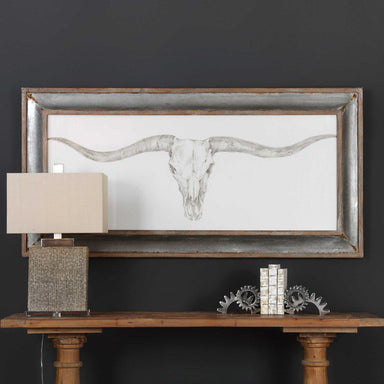 Uttermost Home Decor Motor Freight-Rate to be Quoted Uttermost Western Skull Mount Framed Print