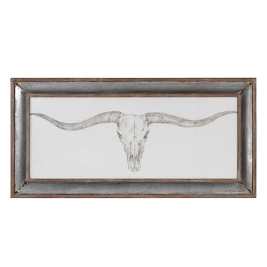Uttermost Home Decor Motor Freight-Rate to be Quoted Uttermost Western Skull Mount Framed Print