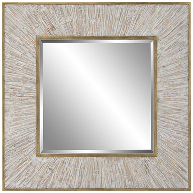 Uttermost Home Decor Motor Freight - Rate to be Quoted Uttermost Wharton Whitewashed Square Mirror