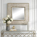 Uttermost Home Decor Motor Freight - Rate to be Quoted Uttermost Wharton Whitewashed Square Mirror