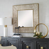 Uttermost Home Decor Motor Freight - Rate to be Quoted Uttermost Wharton Whitewashed Square Mirror