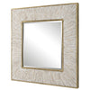 Uttermost Home Decor Motor Freight - Rate to be Quoted Uttermost Wharton Whitewashed Square Mirror