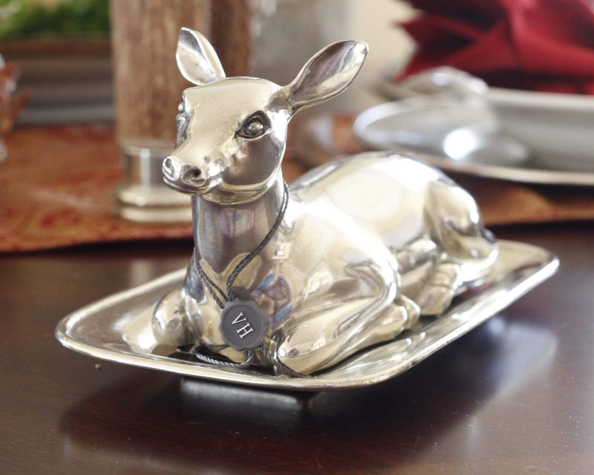 Vagabond House Serveware Vagabond House Butter Dish -Doe