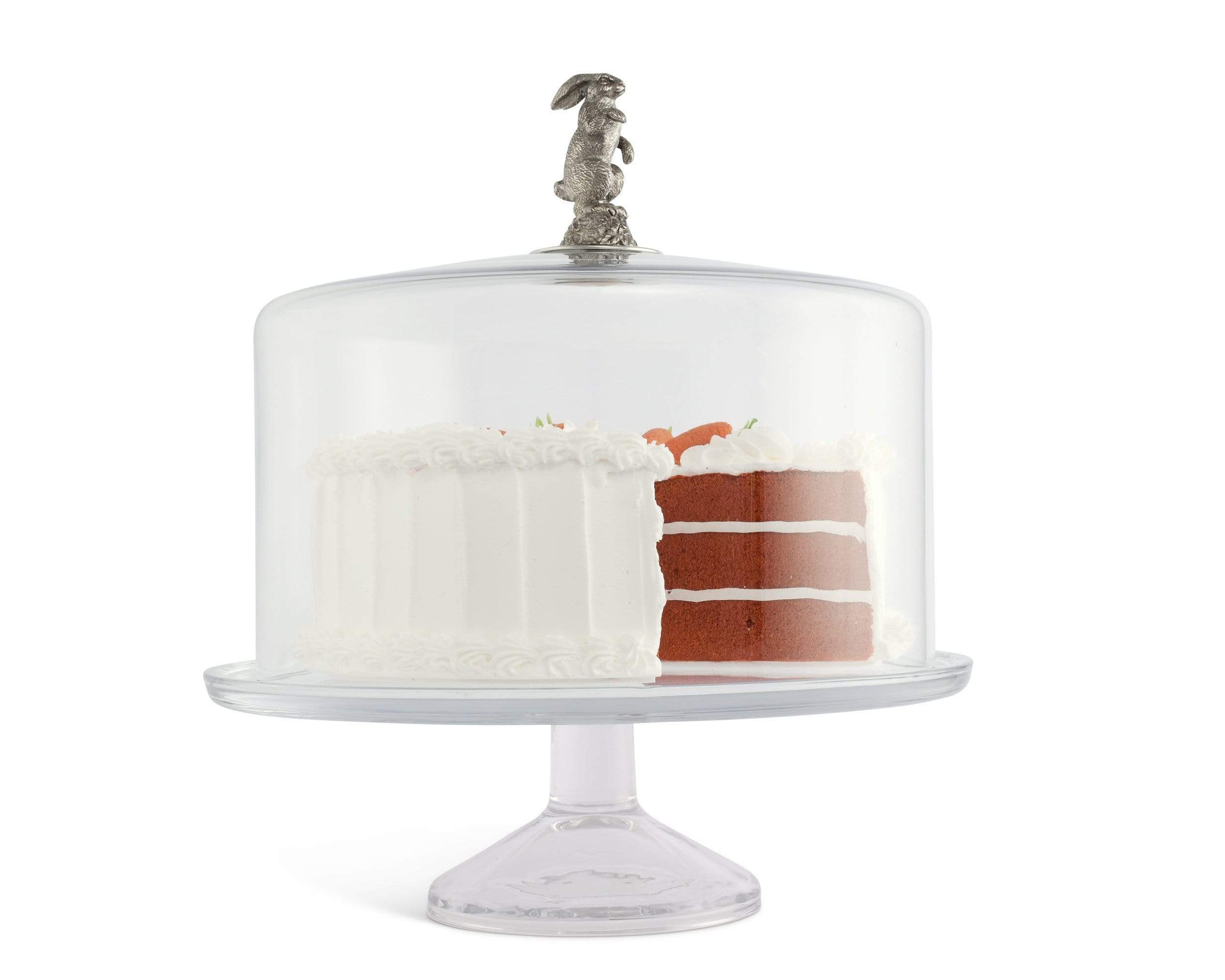 Vagabond House Serveware Vagabond House Cake Plate with Dome - Bunny