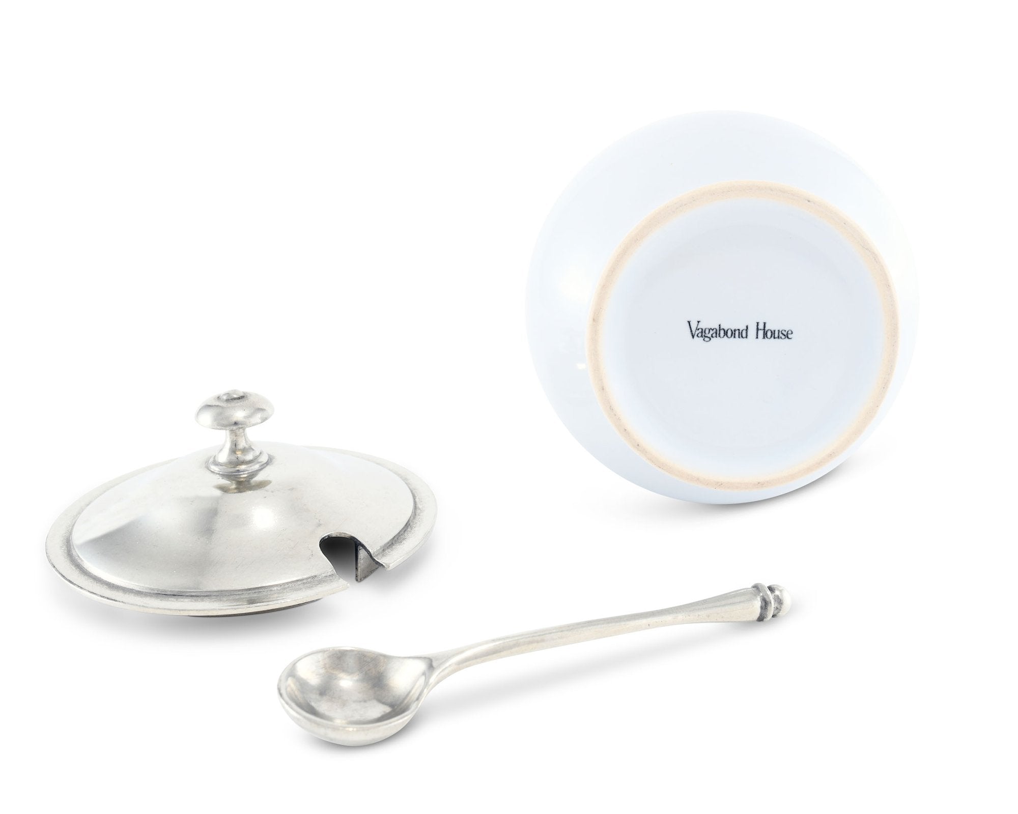 Vagabond House Serveware Vagabond House Classic Sugar Bowl And Spoon
