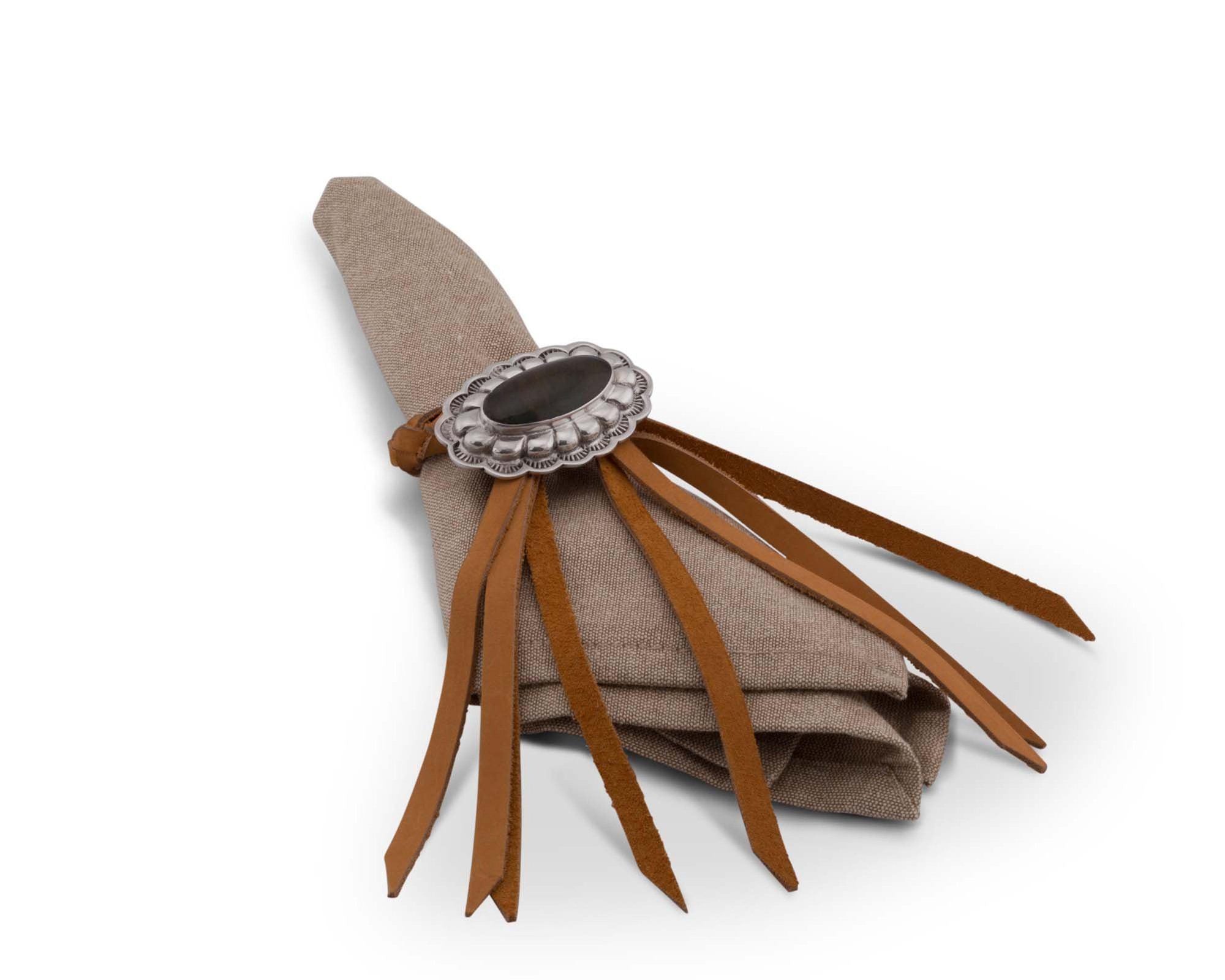 Vagabond House Concho Leather Napkin Ring