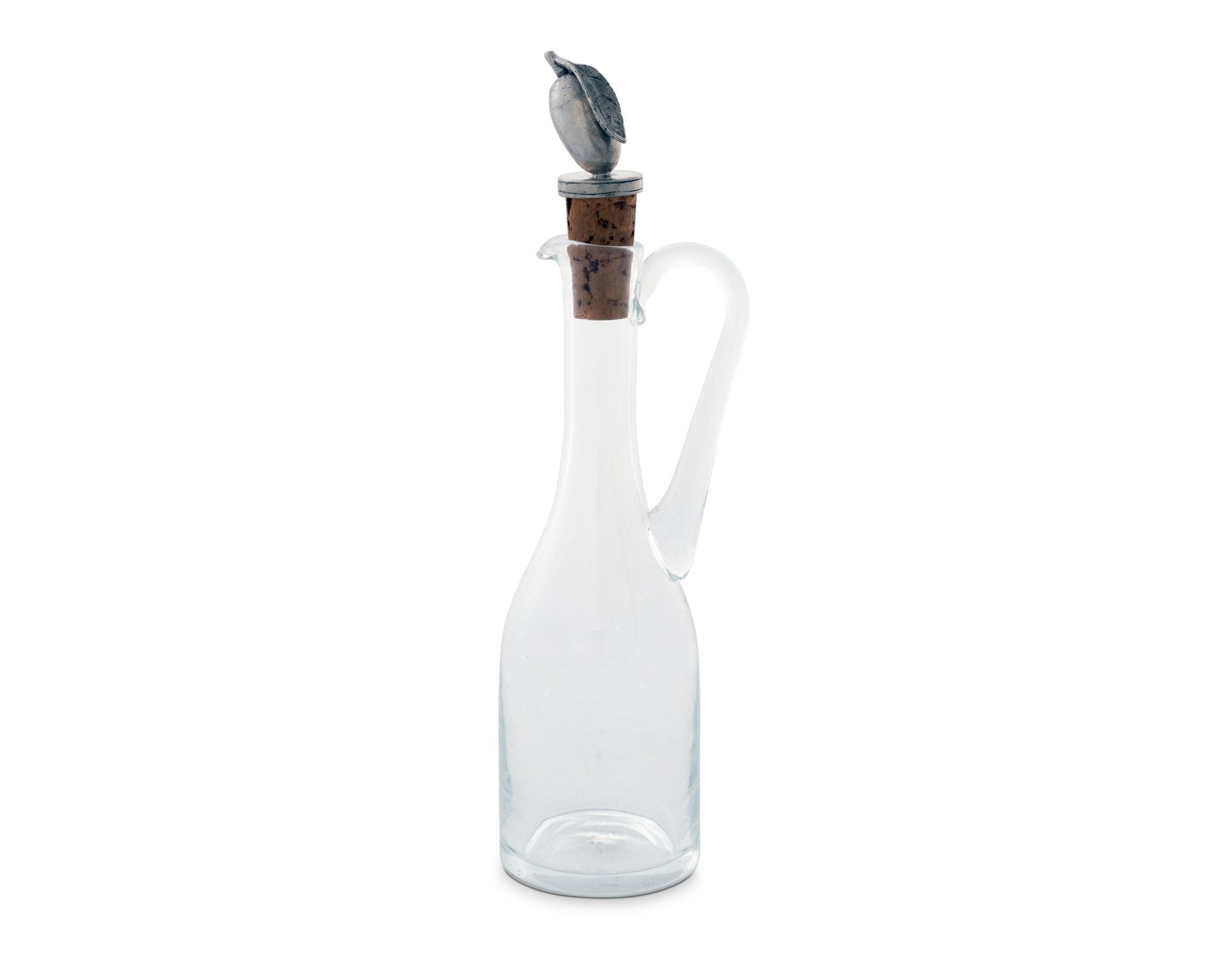 Vagabond House Serveware Vagabond House Cruet Bottle With Pewter Olive Head Cork Stopper