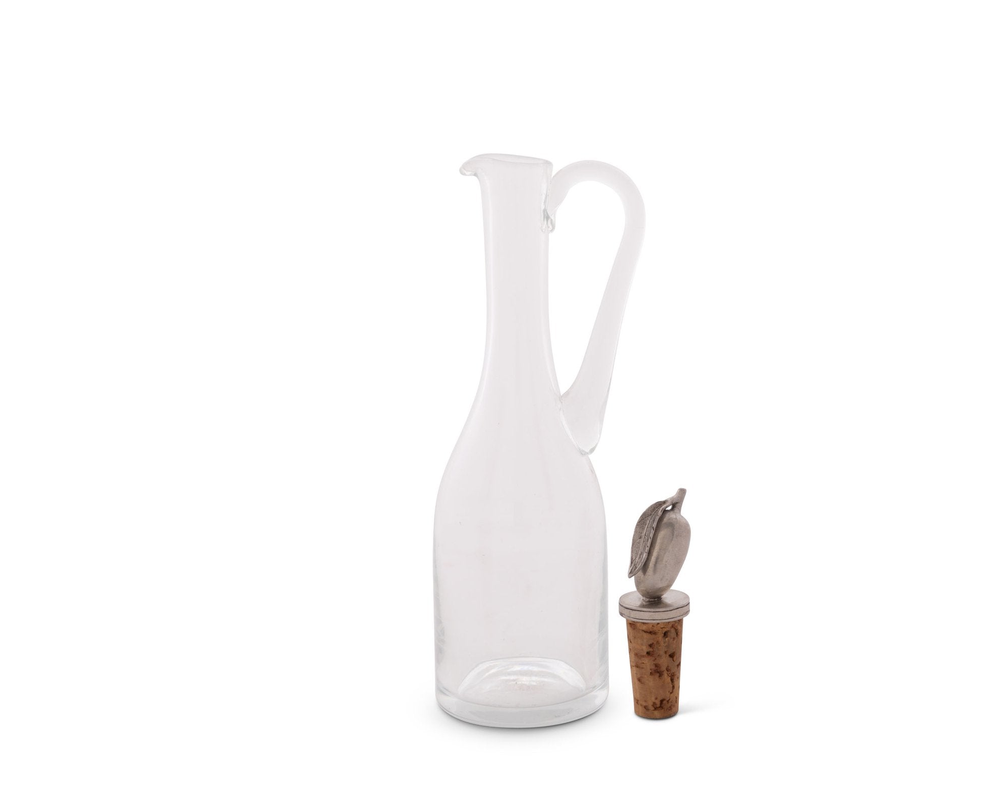 Vagabond House Serveware Vagabond House Cruet Bottle With Pewter Olive Head Cork Stopper