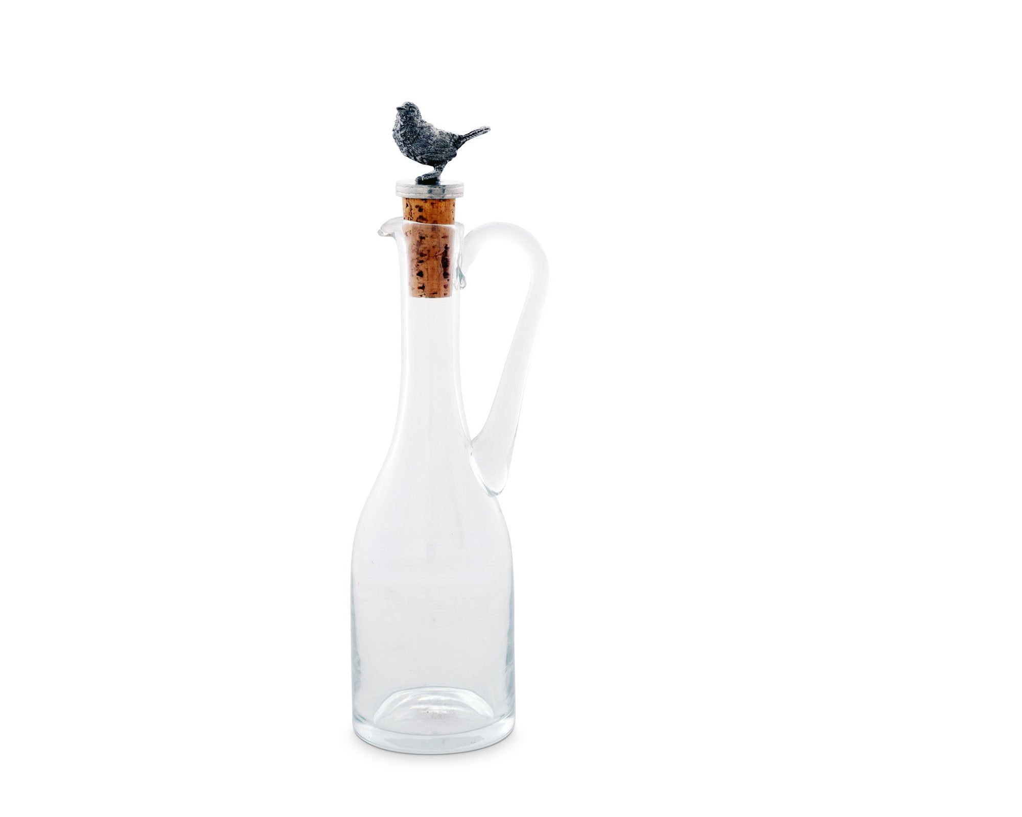 Vagabond House Serveware Vagabond House Cruet Bottle With Song Bird Cork Stopper