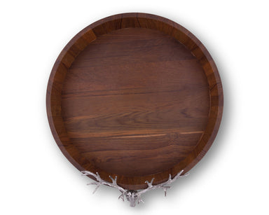 Vagabond House Serveware Vagabond House Elk Head Teak Tray