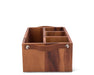 Vagabond House Serveware Vagabond House Horse Bits Leather Handles Flatware Caddy