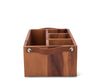 Vagabond House Serveware Vagabond House Horse Bits Leather Handles Flatware Caddy