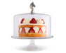 Vagabond House Serveware Vagabond House Horse Glass Covered Cake Stand