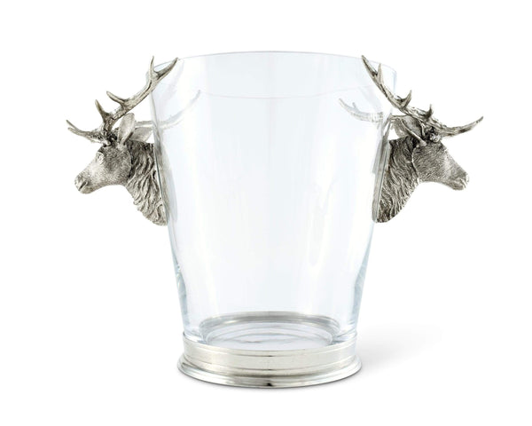 Vagabond House Serveware Vagabond House Ice Bucket Glass - Deer Head