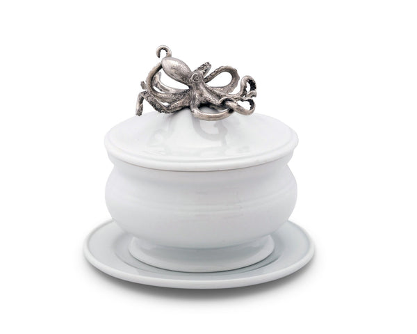 Vagabond House Serveware Vagabond House Octopus Stoneware Covered Bowl