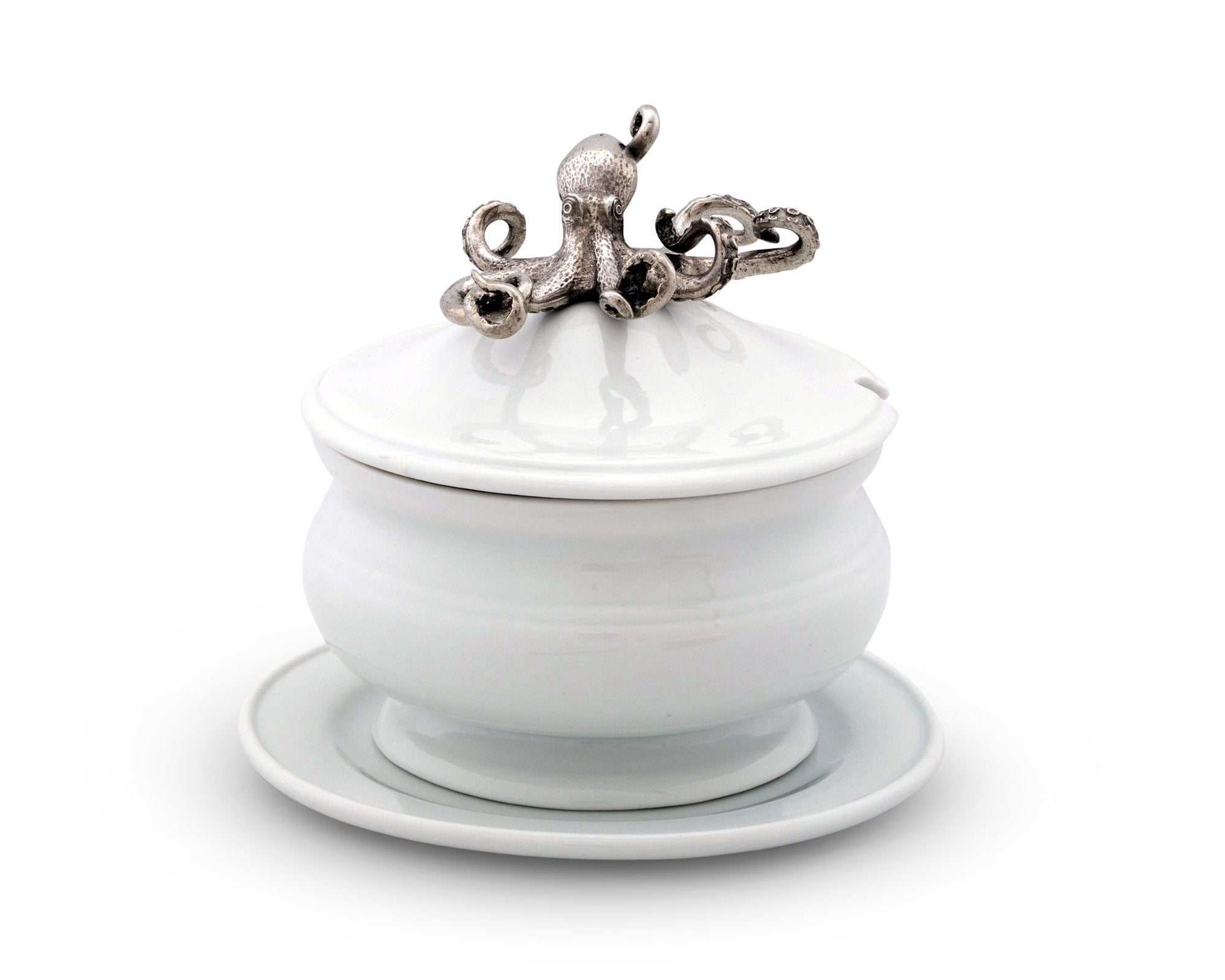 Vagabond House Serveware Vagabond House Octopus Stoneware Covered Bowl