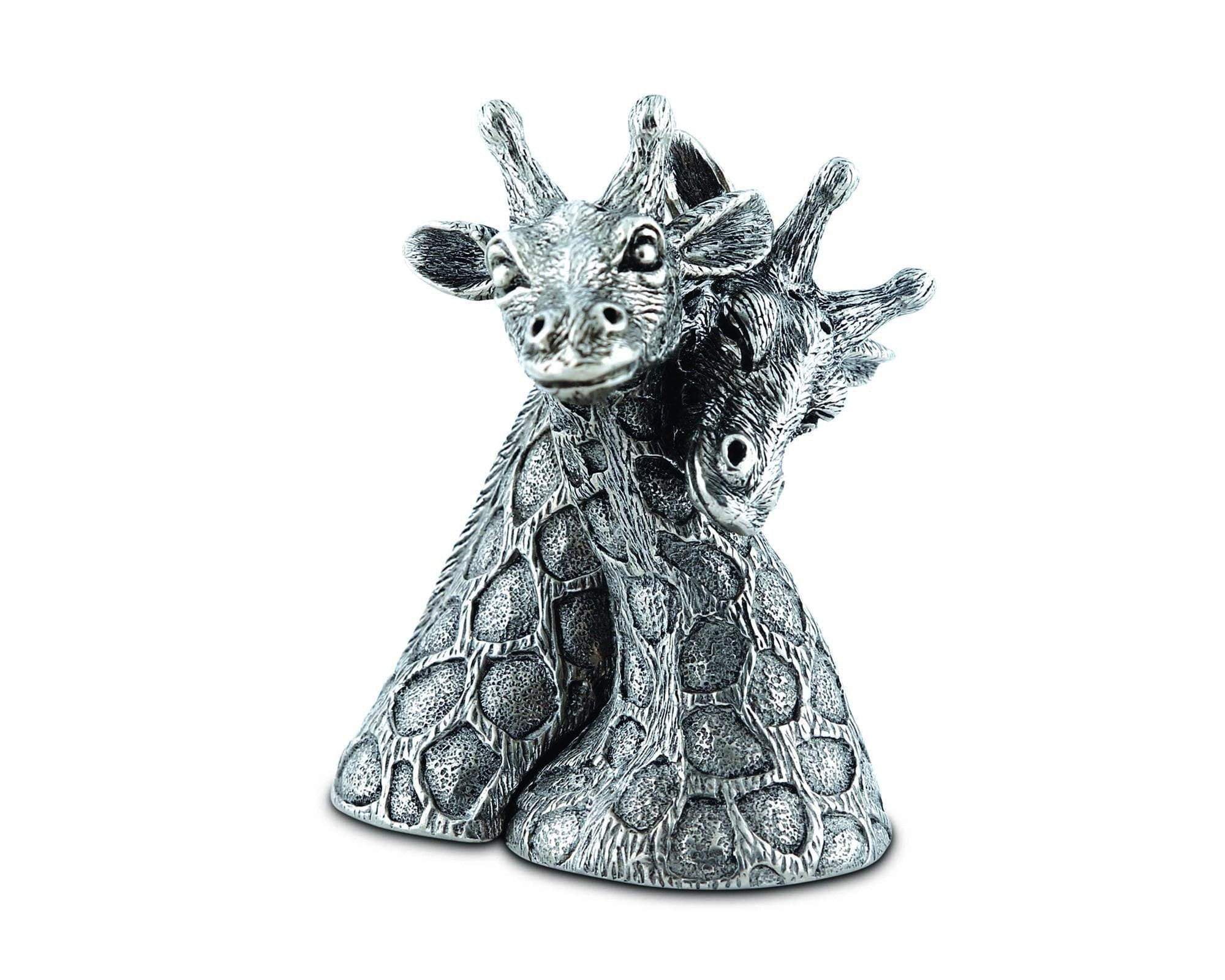 Vagabond House Pewter Giraffes Salt & Pepper Set