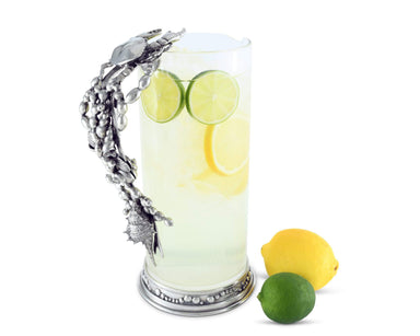 Vagabond House Serveware Vagabond House Pitcher Glass - Sea Life