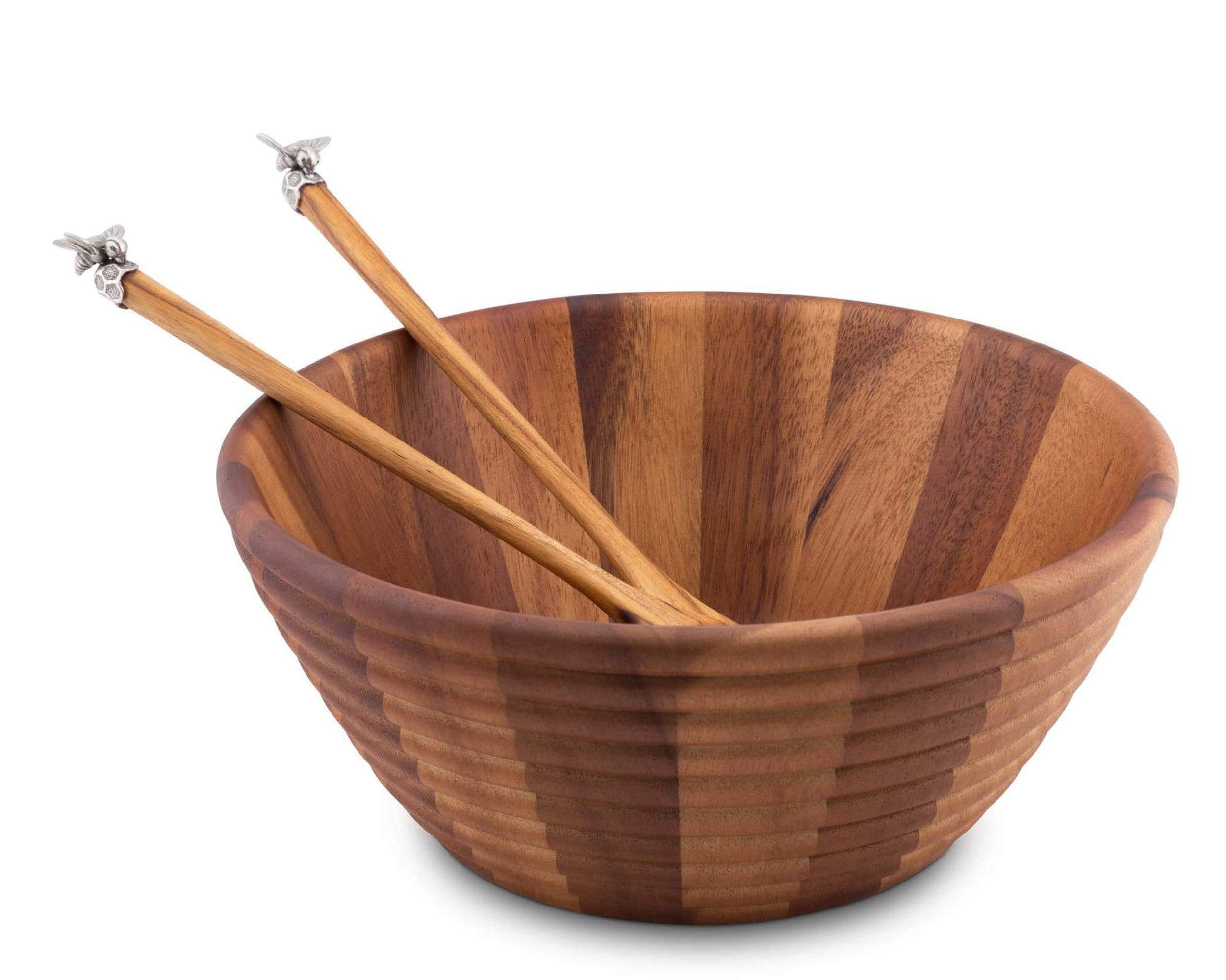 Vagabond House Serveware Vagabond House Salad Bowl Set - Bee