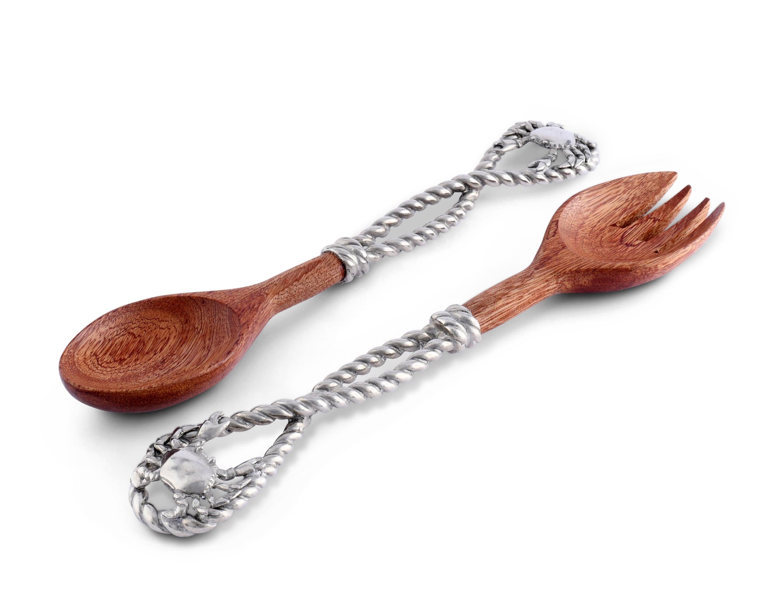 Vagabond House Serveware Vagabond House Salad Serving Set - Crab Rope