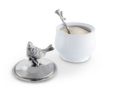 Vagabond House Serveware Vagabond House Song Bird Sugar Bowl And Spoon