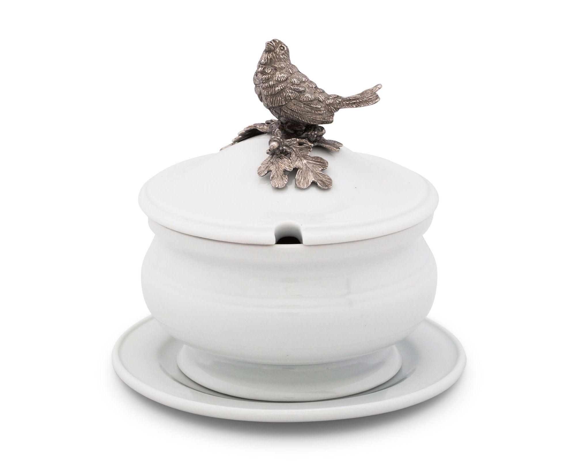 Vagabond House Serveware Vagabond House Songbird Porcelain Lidded Bowl
