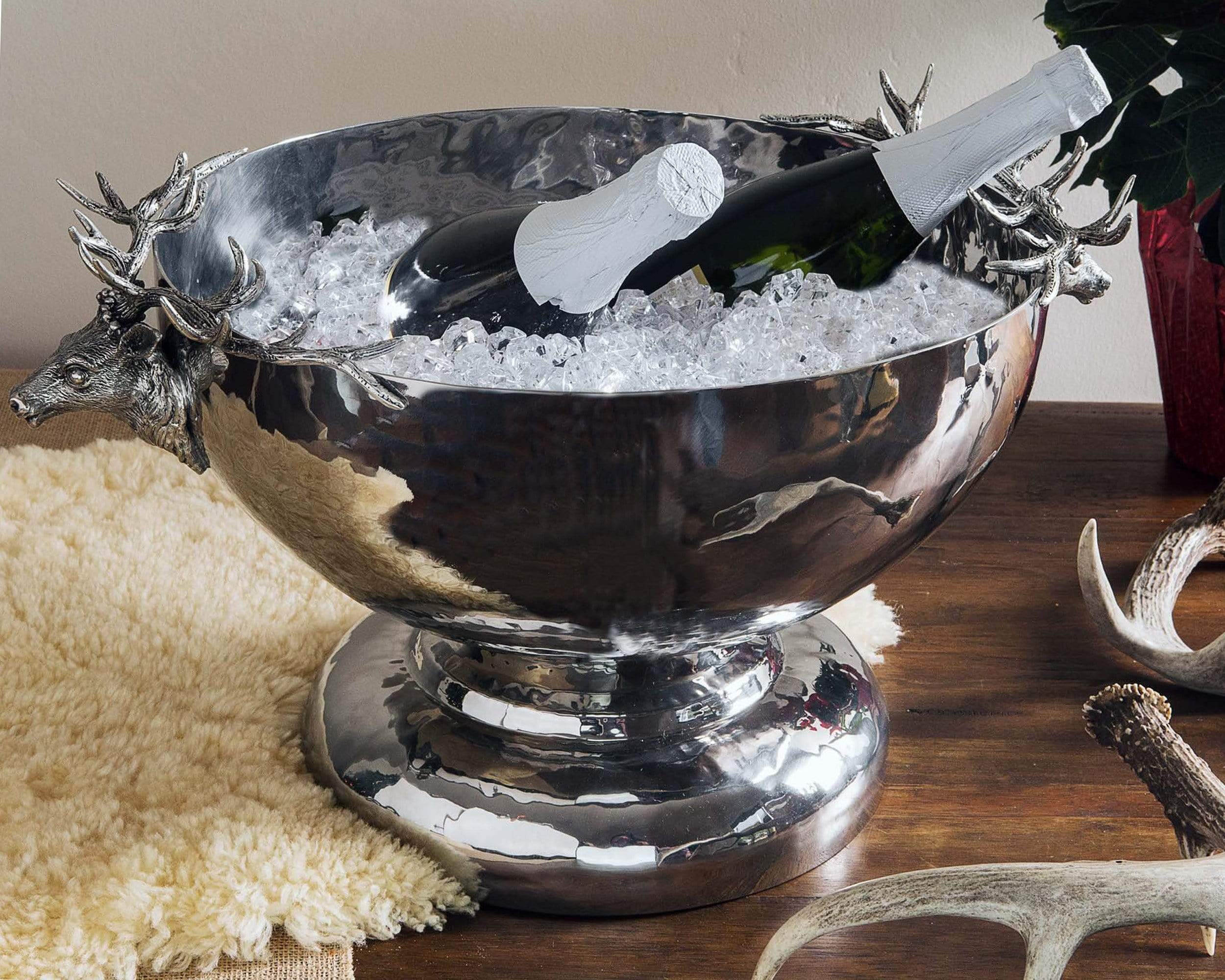 Vagabond House Serveware Vagabond House Stainless Ice Tub - Elk Head