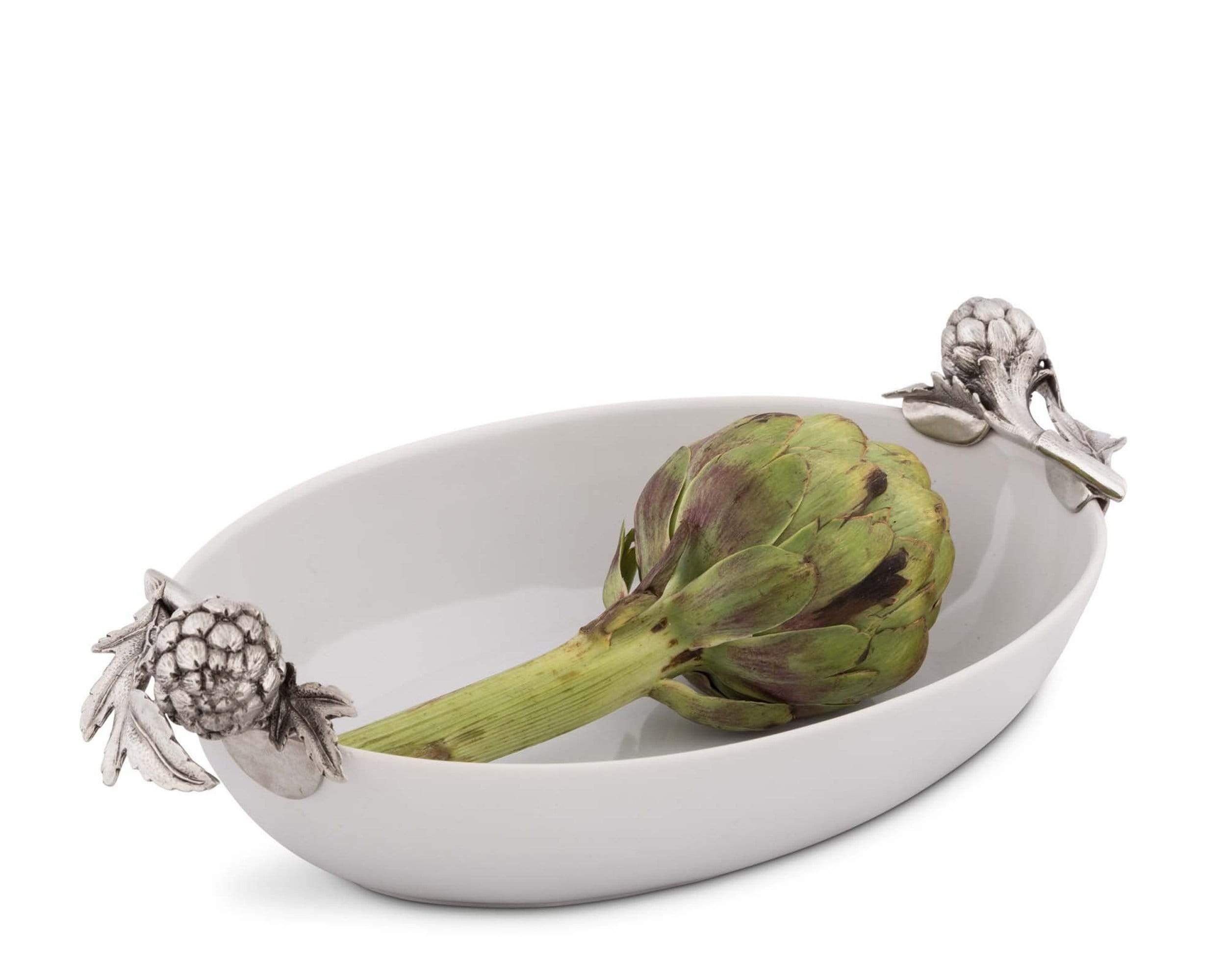 Vagabond House Serveware Vagabond House Stoneware Serving Dish - Artichoke
