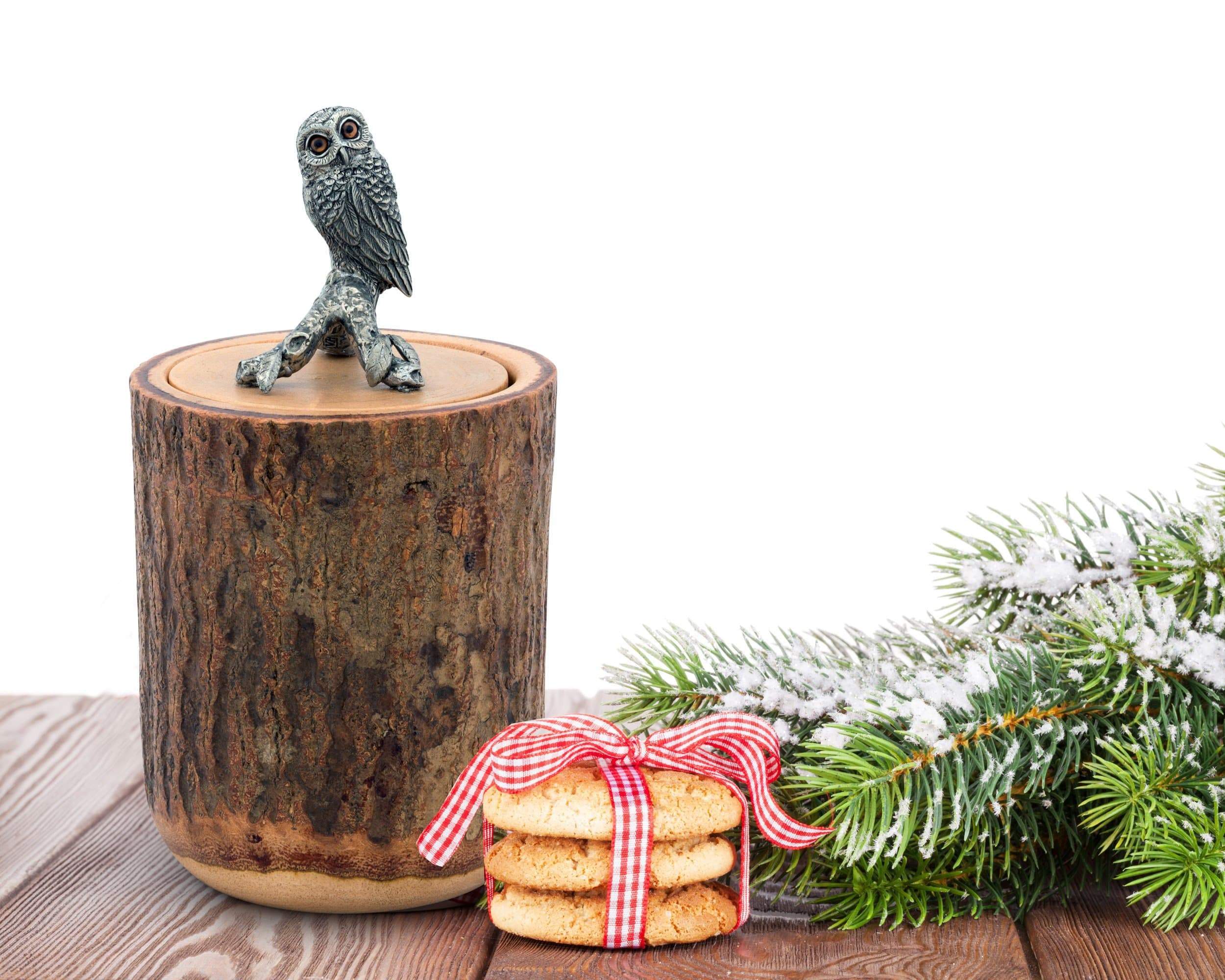 Vagabond House Serveware Vagabond House Wood Canister - Owl