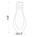Viz Art Glass Lighting Chrome Cosmopolitan Chandelier - Bubbled Drop Glass 15 Pendant