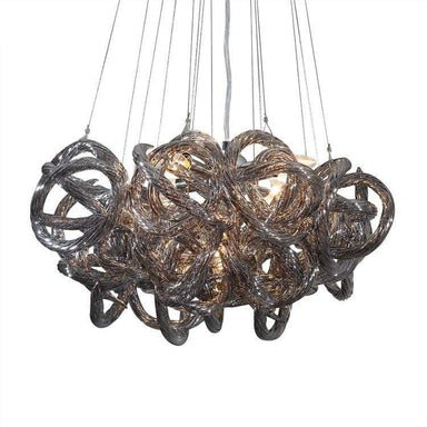 Viz Art Glass Lighting Infinity Chandelier - Silver 18"