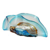 Viz Art Glass Art Glass Jewel Folded Vase 7598