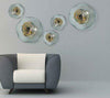 Viz Art Glass Home Nebula Wall Art Large by Viz Glass 7003BIR