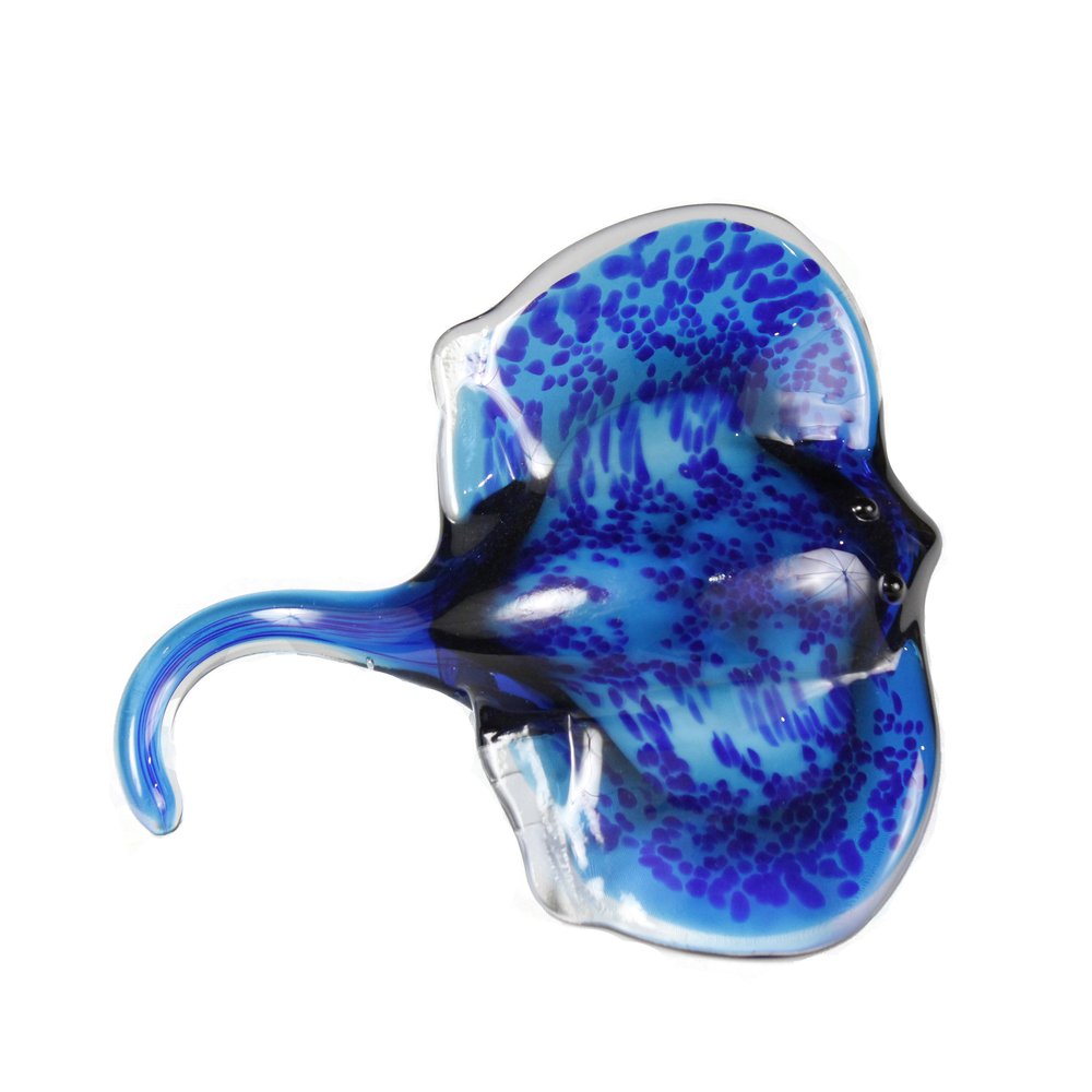 Viz Art Glass Art Glass Sting Ray Wall Art by Viz Glass 7701SIR