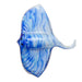 Viz Art Glass Art Glass Sting Ray Wall Art Large by Viz Glass 7710BIR
